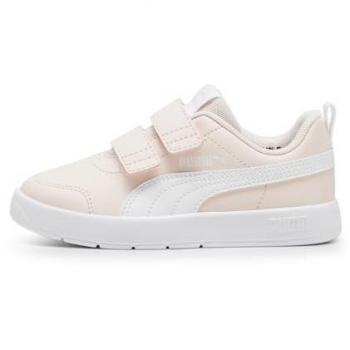 Zapatillas deportivas Puma Courtflex V3 para niña, color blanco/rosa, modelo 397642-07, talla 44.5