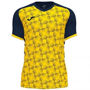 Camiseta de Manga Corta Hombre Supernova III Marino Amarillo Joma