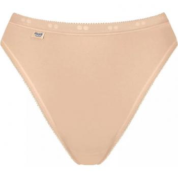 Sloggi Basic+ Women's Tai Briefs - Beige Cotton - Size X-Small