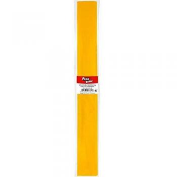 Fixo Kids 68000560. Rollo de Papel Crespón, Color Amarillo, 0,50x2,5 Metros, Perfecto para Manualidades