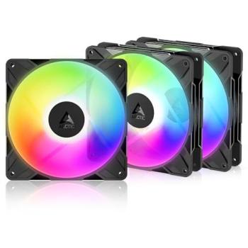 Ventilador PC Arctic P14 Pro Reverse A-RGB 140mm - Pack de 3, Negro, PWM 400-2650 rpm