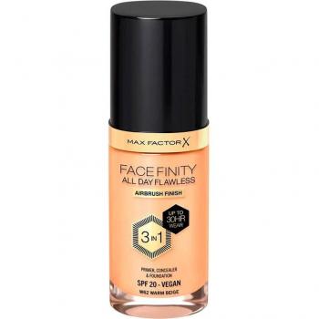 Max Factor Facefinity All Day Flawless Long-Lasting Foundation SPF 20 Shade 62 Warm Beige 30 ml