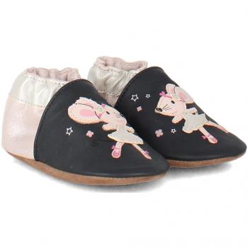 Robeez Dancing Mouse Baby Girl Slippers