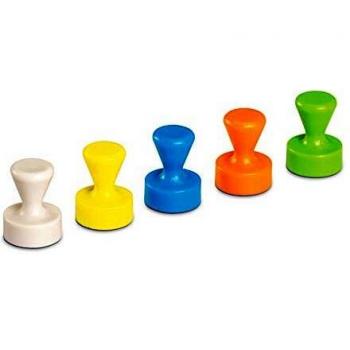 Imanes de Neodimio Maul en Forma de Kegelo 12mm x 16mm, Fuerza de Sujeción 1.5kg, Pack de 10 Colores Asortidos