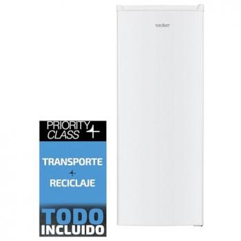 Frigorífico Sauber Serie 3 E de 143 cm, 54.5 cm ancho, 242 litros, iluminación LED, tirador integrado y entrega a domicilio incluida
