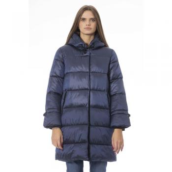Baldinini Trend Light Blue Nylon Jacket & Coat - XL