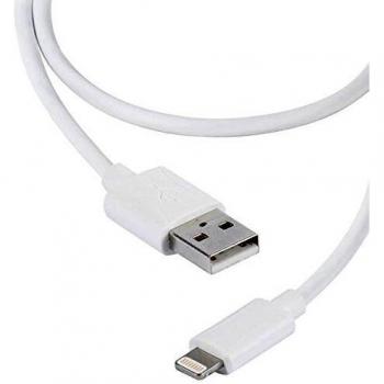 Vivanco 36299 Cable de Datos USB Lightning para iPad, iPhone, iPod, 1,2m Blanco
