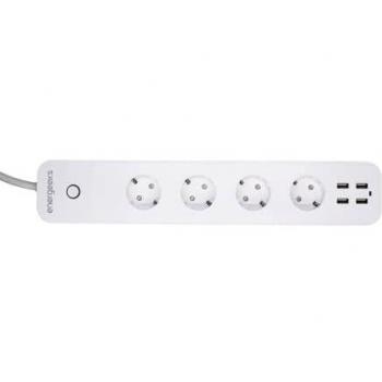 Energeeks Base múltiple Wifi 4T + 4 USB, Blanco