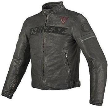 Dainese G. Archivio Pelle Chaqueta para Moto, Negro As, 50