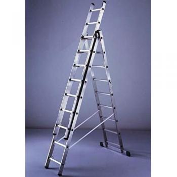 Escalera combinada de aluminio Facal Stilo 11+11+11 peldaños 314-796 cm