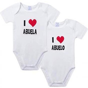 Amomí Body de Manga Corta Bebe - Ragalos Originales para Padres Primerizos Pack 2 Pcs 3-24 Meses 100% Algodón