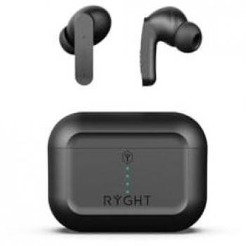 Auriculares Inalámbricos Bluetooth Ryght Pulse ANC - Reducción de Ruido Activa - Negro