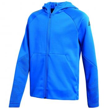 adidas Entrenamiento Full Zip con Capucha Chaqueta con Capucha de, Niños, DJ1138, Azul, 176