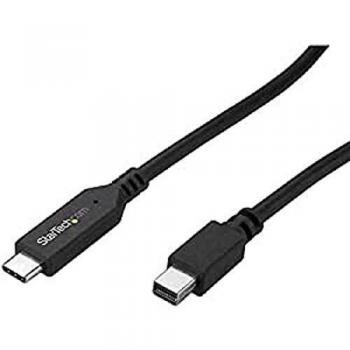 StarTech.com 6ft / 2m USB-C to Mini DisplayPort Cable - 4K 60Hz - Black - USB 3.1 Type C to mDP Adapter