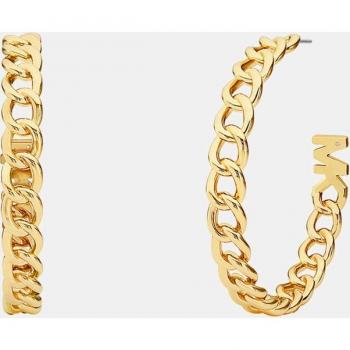 Pendientes de aro Metallic Muse Michael Kors MKJ8075710 de metal dorado