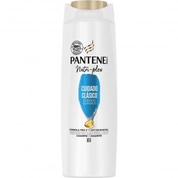 Pantene Pro-V Nutri Plex Cuidado Clásico Champú 385 ml, Fórmula con Antioxidantes, Sin Aceites Minerales y Colorantes
