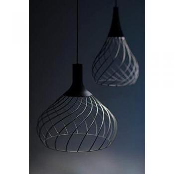 Lámpara colgante LED Mongolfier_P2 con diseño de jaula