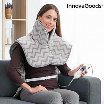 Almohadilla Eléctrica para Cuello, Hombros y Espalda InnovaGoods 60 x 90 cm 100W Gris