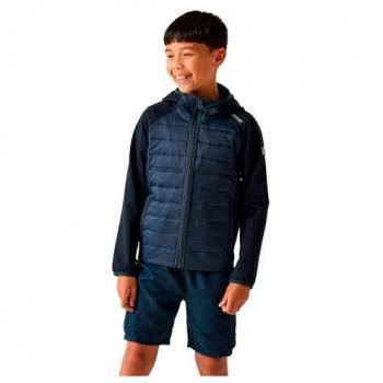 Regatta Kids Navy Water-Repellent Kielder IX Hybrid Jacket with Extol Stretch and Warmloft Insulation, Size 3-4 Years
