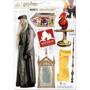 Set de Imanes de Goma Dumbledore Harry Potter - 7 piezas, diseño exclusivo, material de goma flexible, imanes fuertes, ideales para decorar neveras y pizarras