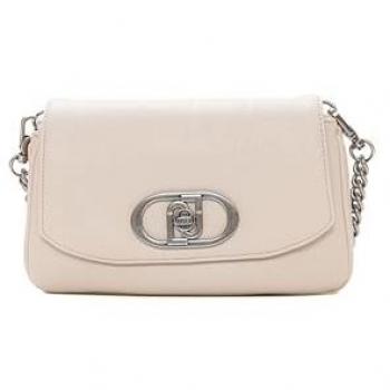 Liu Jo Écru Faux Leather Crossbody Bag for Women