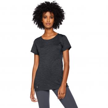 Icebreaker Sphere SS Low Crewe Camiseta, Black HTHR, Medium