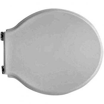 Asiento de WC para Pozzi Ginori Vaso Monte Bianco, forma 2, bisagras blancas con trabillas