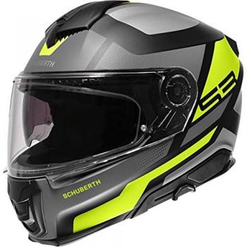 Casco Integral Schuberth S3 Daytona Amarillo L - Homologado ECE 22.06 - Calota de Fibra de Vidrio - Visor Solar Mejorado
