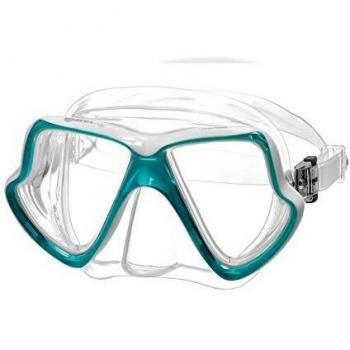 Mares Wahoo - Gafas de Buceo Unisex, Color Azul/Blanco, Talla HM