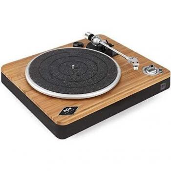 Tocadiscos Inalámbrico House of Marley Stir It Up: Reproductor de Vinilo con Conectividad Bluetooth, 2 Velocidades, Pre-Amplificador Integrado y Materiales Sostenibles