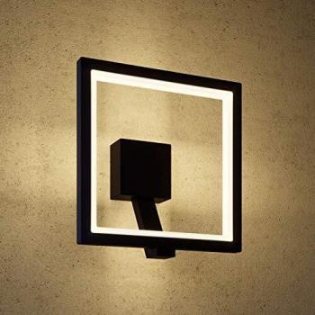 Aplique LED para exterior Square, gris grafito, moderno, de aluminio, 1 llama