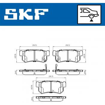 Pastillas de freno SKF VKBP 90576 A