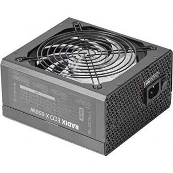 Tacens Radix Eco X 650, Fuente Alimentación PC ATX 650W, 6 Años Garantía, Tecnología Silenciosa AI-RPM