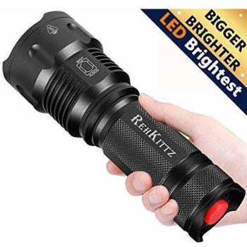 Linterna LED Alta Potencia de Enfoque Ajustable Antorcha Luz para Ciclismo Montañismo Camping Senderismo Emergencia Portátil Linternas
