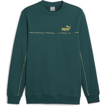 Camiseta Puma ESS+ Minimal Gold Cr Hombre Verde Oscuro