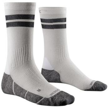 Calcetines Crew Core Natural Graphics X-Socks, Unisex adulto, Color Arctic White/Pearl Grey, Talla 45-47