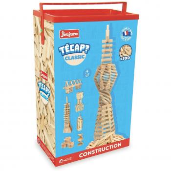 Juego de Construcción Jeujura Tecap Clásico 300 Piezas de Madera Multicolor