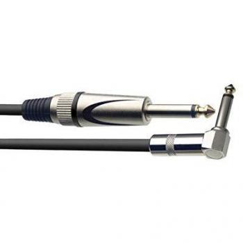 Stagg SGC6PL DL Pro-Series 6m Angled Jack Instrument Cable - Black