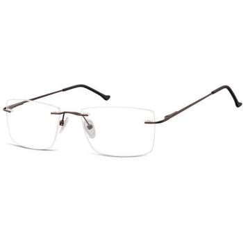 Cuadrado Rimless Metal Marrones Gafas Recetadas para Hombre - Gafas Anti-Azules - SmartBuy Collection