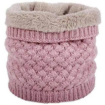 Braga Para El Cuello Térmica Unisex Color Liso De Lana De Ganchillo Con Borreguito Por Dentro Para Invierno Cálido Pasamontañas Para Ciclista Motociclismo