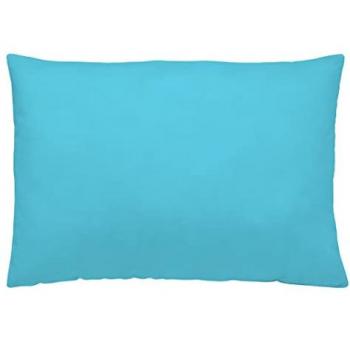 Funda de Almohada Lisa Algodón Extrasuave 144 Hilos 45x155 cm Turquesa Claro - Fabricado en España