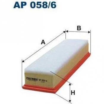 Filtro de aire FILTRON AP 058/6, tipo: filtro de aire, características: diseñado para garantizar un flujo de aire óptimo, fabricado con materiales de alta calidad, proporciona una filtración eficiente para motores de combustión interna,