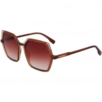 Gafas de sol Karl Lagerfeld KL6083S, color marrón/marrón claro, tamaño 56/17/140 para mujer