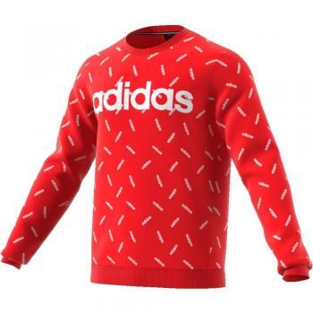 adidas M AOP SWT Sudadera, Hombre, rojact/Blanco, XL