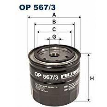 Filtron OP567/3 Bloque de Motor