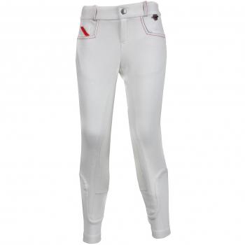 Rojo caballo niños de equitación para mujer Dylan Elastico, blanco, 128EU