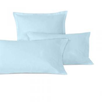 Funda de Almohada Infantil Azul 50x75 cm, 100% Algodón, Calidad 150 TC, Fabricado en España