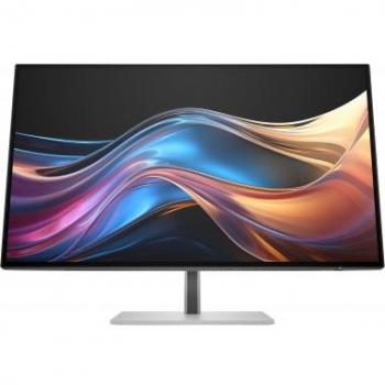 Monitor HP Series 7 Pro de 27 pulgadas QHD - Modelo 727pq, pantalla para PC de 68,6 cm (27) con resolución de 2560 x 1440 píxeles, color negro y plata