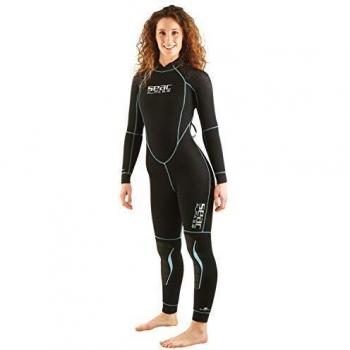SEAC Alfa 5.0 Traje de Buceo en Neopreno de 5 mm para Mujer, Adultos Unisex, Negro, XS