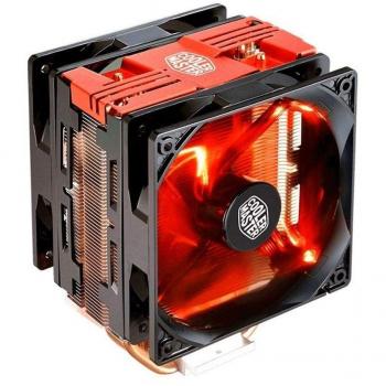 Cooler Master Hyper 212 LED Turbo Procesador Enfriador, 12 cm, Negro y Rojo